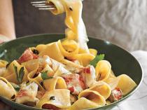 The image for Creamy Lobster Pasta w/ Homemade Pasta (BYO Wine or Beer) $59.99 per person